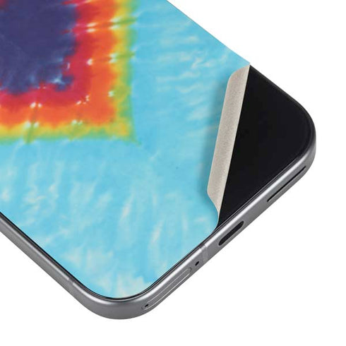 Liquid Blue Tie Dye Heart Pixel 9 Pro XL Skin